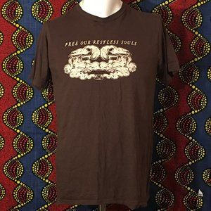 David Gray - Draw The Line - Free Our Restless Souls - T-shirt - Brown - M